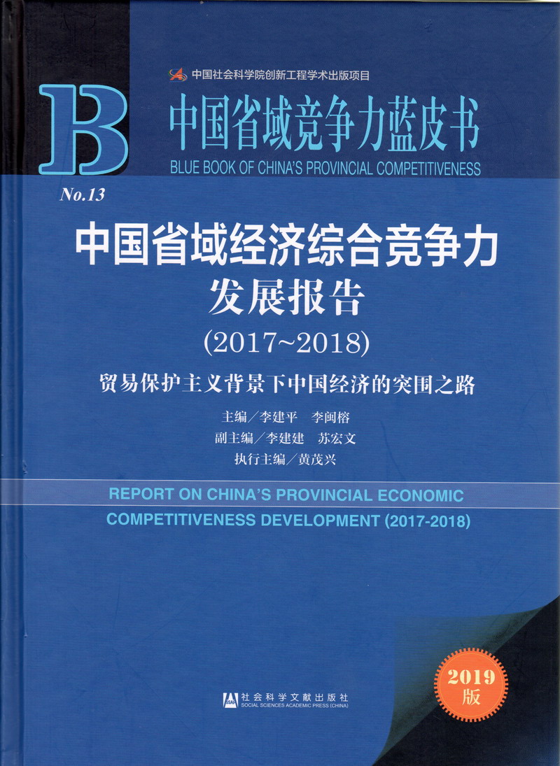 免费美女艹逼网站中国省域经济综合竞争力发展报告（2017-2018）